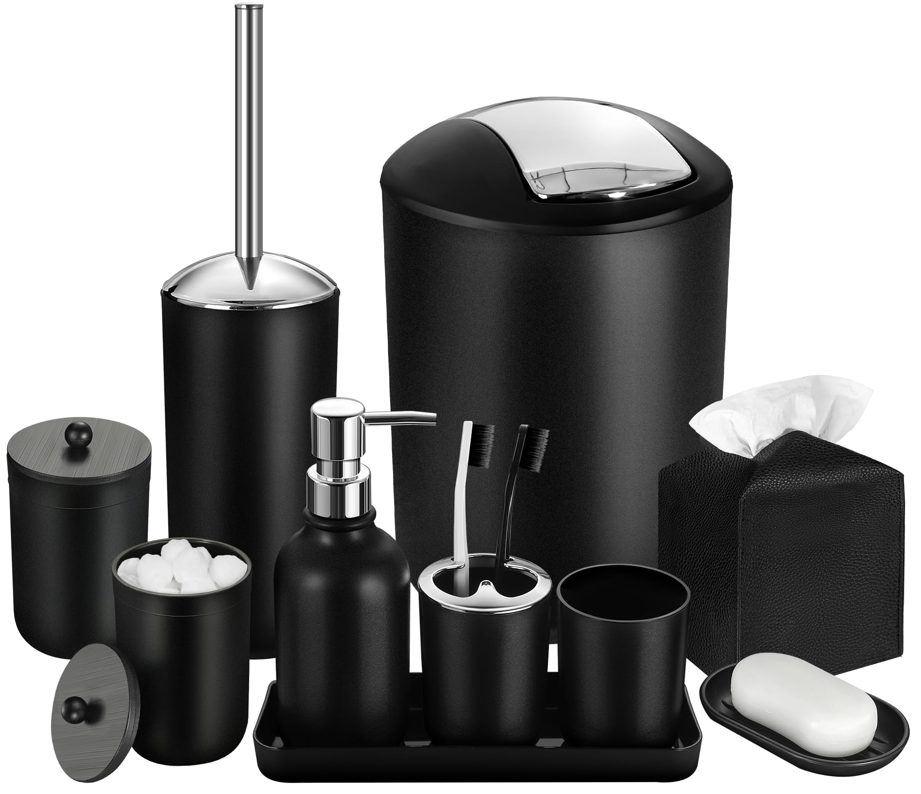 black Apple 本体＋ディティールアップパーツSET Amazon.com: ALPIRIRAL Black Bathroom Accessories Set, 10Pcs